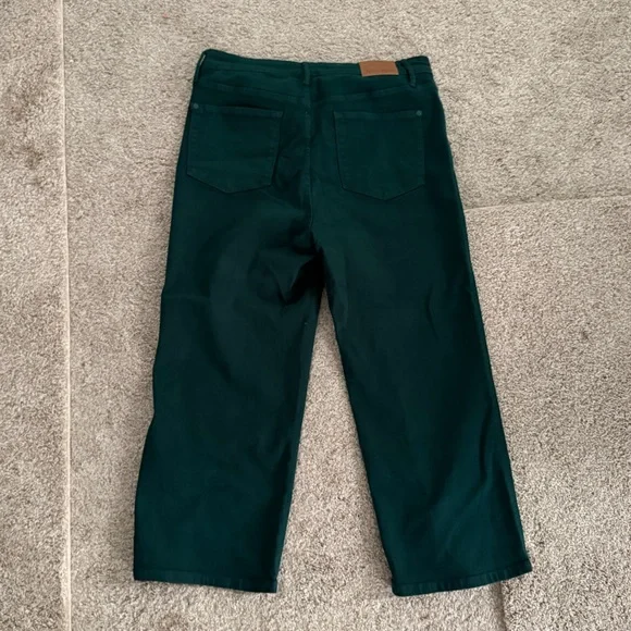 Judy Blue Teal Hailey Wide-Leg Cropped Pants - Picture 5 of 7